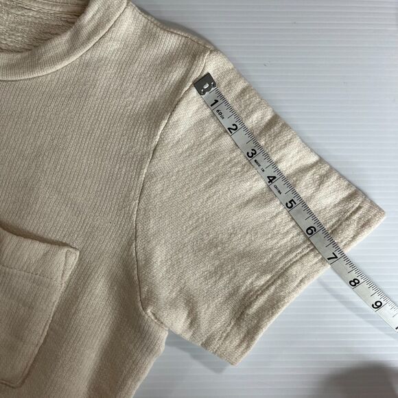 J. Crew 100% Cotton Boxy Womens Beige Pullover Shirt Sz Small - Picture 7 of 7